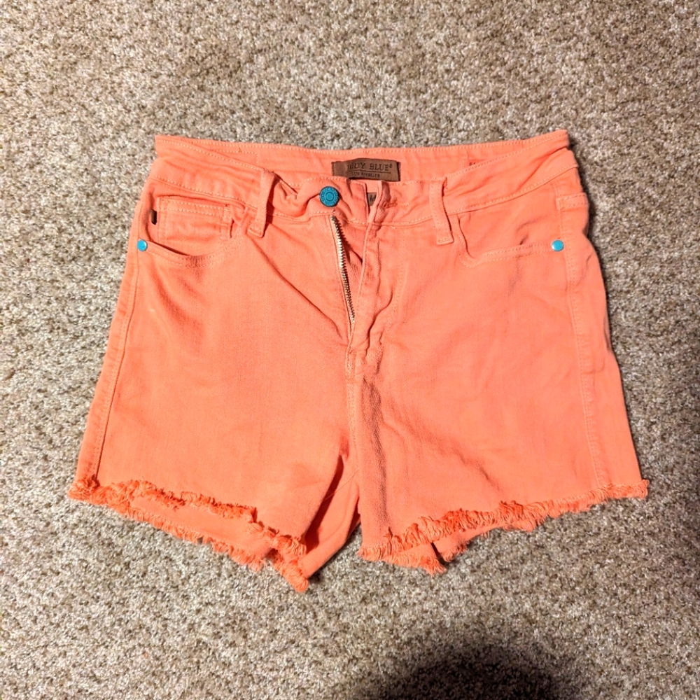 Judy Blue pink jean shorts